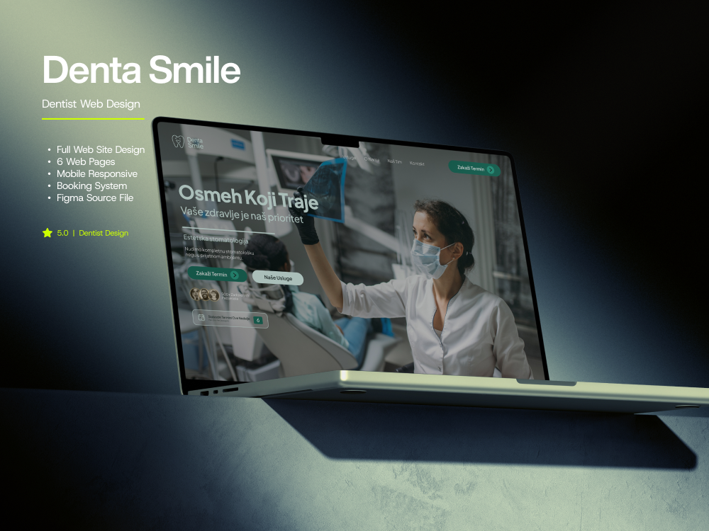 Denta Smile — Dental Clinic Website Design
